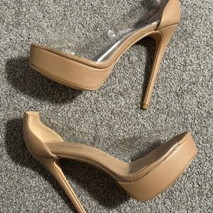 Elegant Tan High Heels